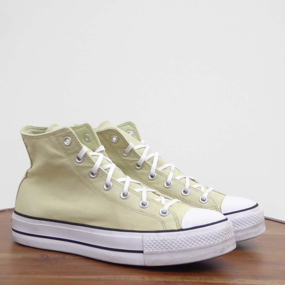 Converse Womens Chuck Taylor All Star Lift High Top Sage Green Sneakers 11 - Picture 2 of 10